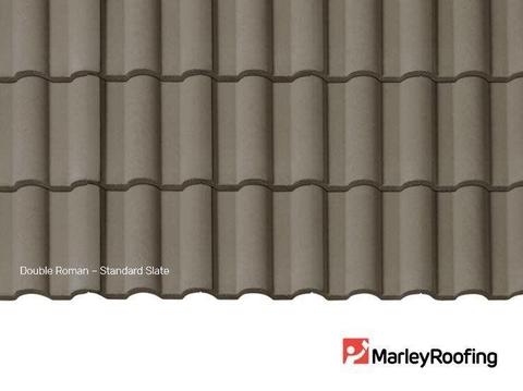 Roof Tiles - Marley Roofing Double Roman Standard Colour Concrete Tiles - Contact us 010 600 0284