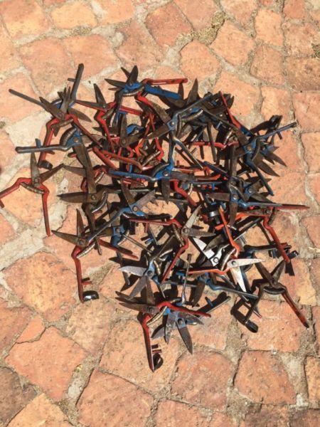 47 pars skere/ grape shears for sale - REDUCED PRICE!!!