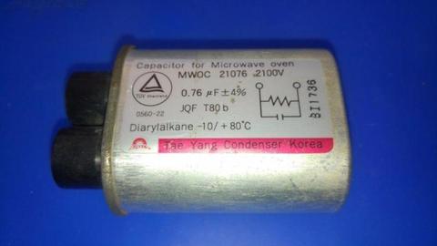 USED Microwave Convection Oven Spares Parts Components - 0.76 uF mF mFD 2100 Volt Capacitors