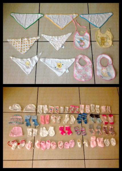 Bibs,socks,shoes&hats for baby girl