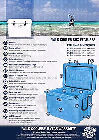 Wild Coolers Blue Coolers 20 Litre brand new never been used
