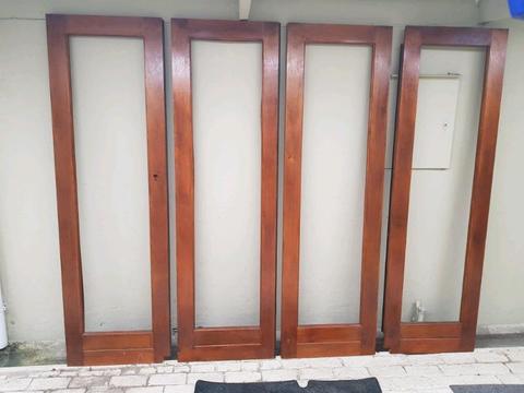 Swartland French wooden stacker doors