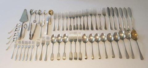 58 Pieces Assortment Vintage Cutlery