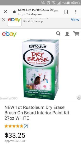 Rustoleum Dry Erase