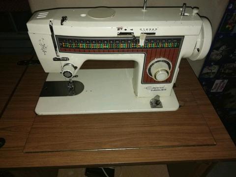 Empisal Cavalier sewing machine in cabinet