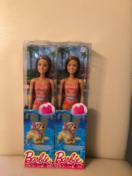 Barbie Summer Beach Dolls (new)