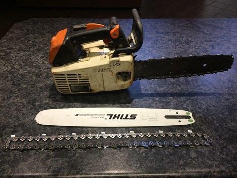 Stihl MS200T chainsaw plus extras