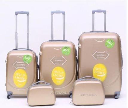 Brand New 5 Piece Travel Luggage Bags- ABS Lightweight (48cm; 58cm; 69cm)