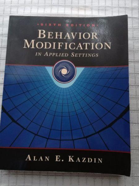 Uni Book - Behaviour Modification in Applied Settings - By Alan E. Kazdin