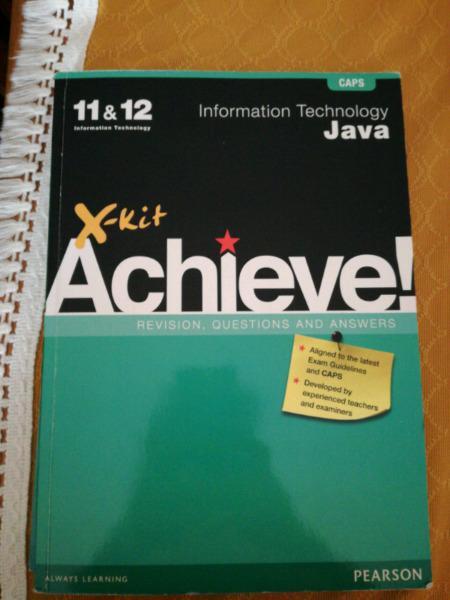 X-Kit Achieve! Information Technology:Java (11&12) for sale