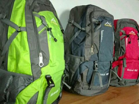 Hiking camping and traveling 60L capacity backpacks new