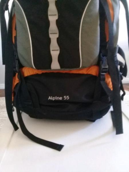 K-way Alpine 55L hiking bag