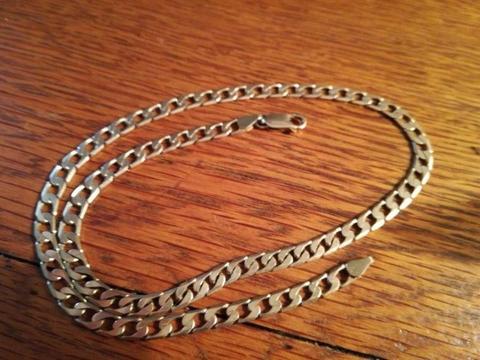 9ct gold mens chain
