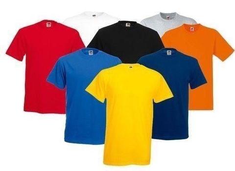 plain round neck tshirts , golfers and promo products for sale