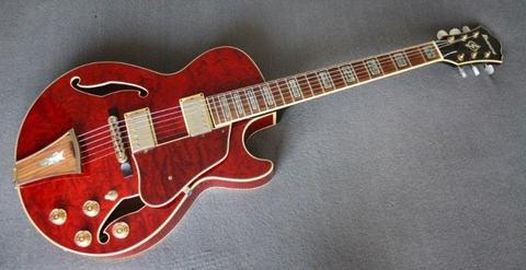 Ibanez AG95 Full-Hollow Body Jazz Guitar - Trans Red Finish