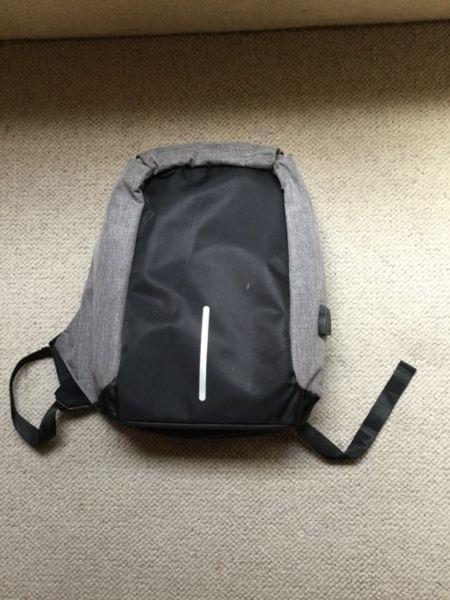 Anti Theft backpack + External Battery Pack