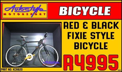 Fixie style brand new bicycle with S-RAM X-4 GEAR System. bike carriers, racks, and wide range car