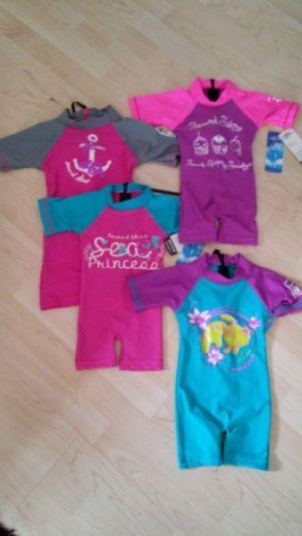 GIRLS SUN PROTECTION SUITS UV50+ BRAND NEW!!!