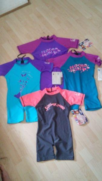 GIRLS SUN PROTECTION SUITS UV50+ BRAND NEW !!!