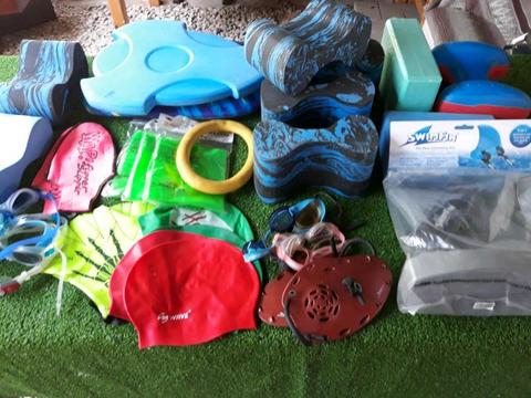 Various swimming training accessories for sale. What offers?