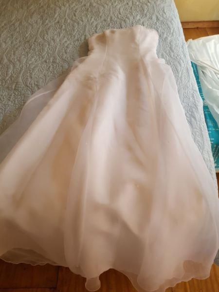 Wedding dress with veil for sale