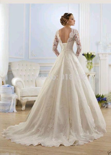 Wedding Dress Size 16/18 White Lace