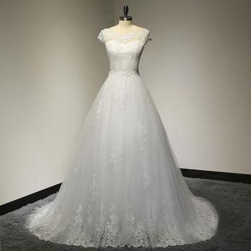 Modest A-line Wedding Dress - Sale!! (WA012)
