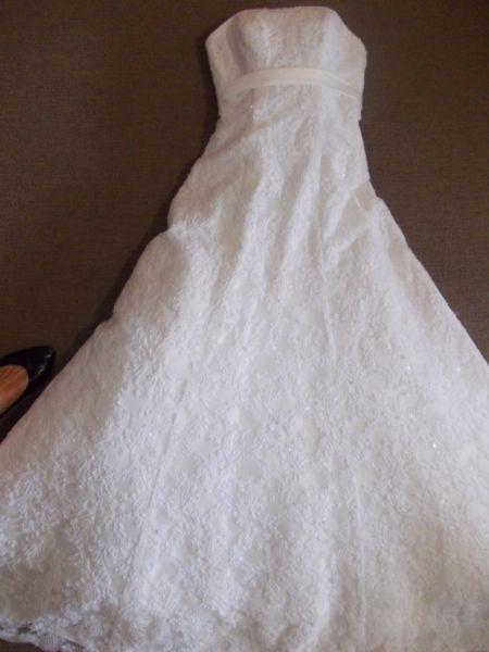 Beaded stunning wedding dress