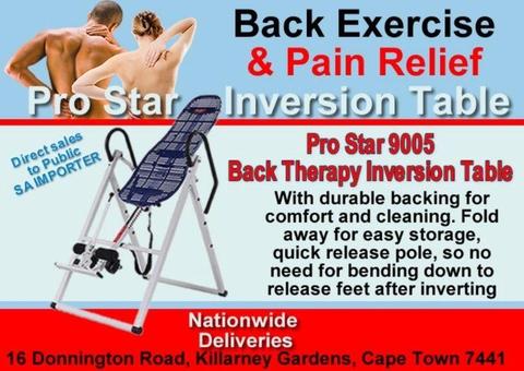 Back therapy Inversion Tables, Pro Star inversion table