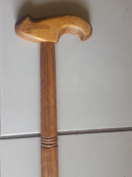 wooden walking stick