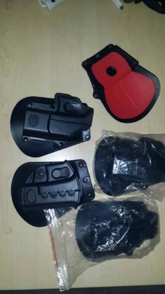 Glock paddle holsters. Fobus right hand side to fit original and replica Glock 26,19,17,34 etc