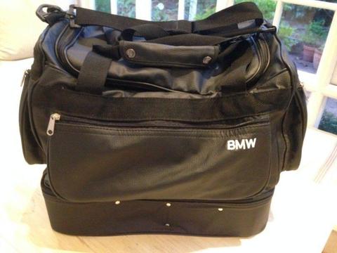 Stylish BMW Travel and Activity Bag, Leather, Brand New