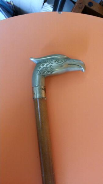 Walking stick with eagle head