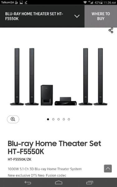 3d Samsung home theater for 4000