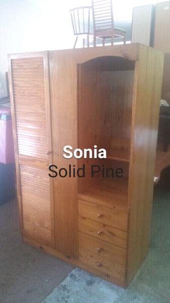 ✔ FABULOUS!!! Sonia Mirror Compactum in Pine