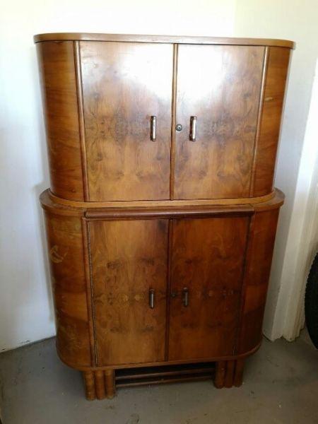 Vintage Art Deco Drinks Cabinet (made by Duros)