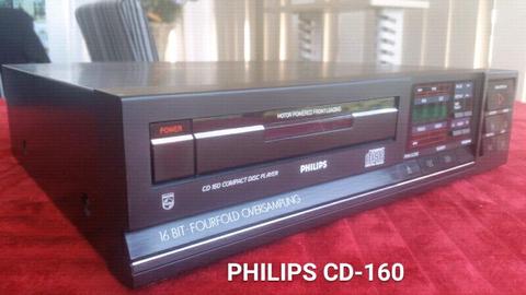 ✔ HIGH END Philips CD-160 Compact Disk Player (circa 1985)