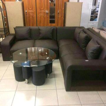 New brown corner couch
