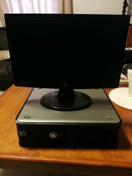 Dual core slim tower and monitor