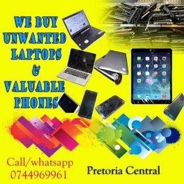 We buy Unwanted laptops and phones