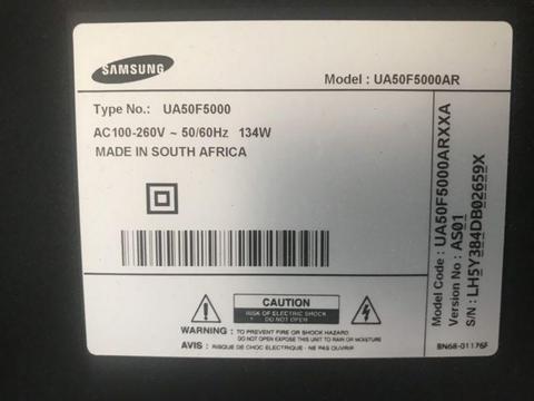 Wanted dead 50” samsung tv
