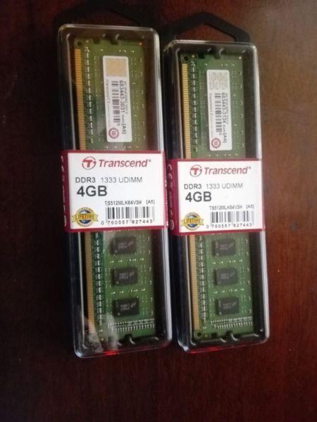 DDR3 4GB Ram trancend