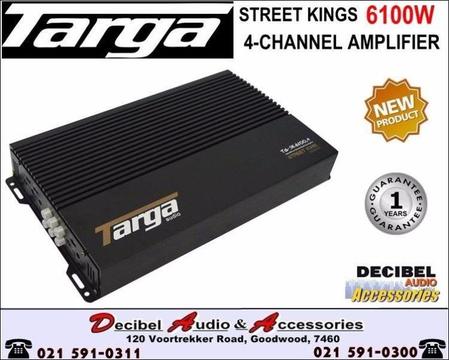 TARGA STREET KINGS SERIES 6100W 4CH AMPLIFIER