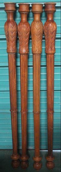 4x Poster Bed Poles - R500.00