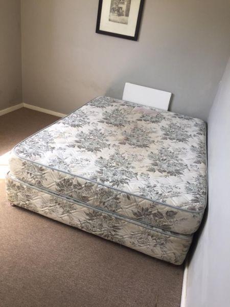 Double bed base & mattress