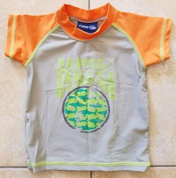 Baby Boys Naartjie Swimming T-Shirt (6-12 Months)