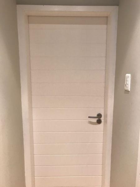Complete solid wood door