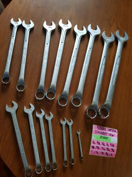 GEDORE 15PC SPANNERS IMPERIAL NEW R1300