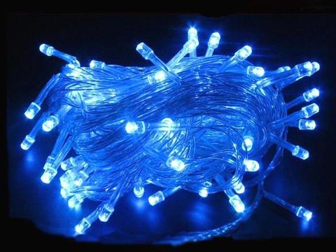 LED Decorative Fairy String Lights Waterproof Battery Operated in Blue. Brand New