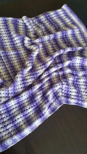 Hand knitted baby blankets/shawls